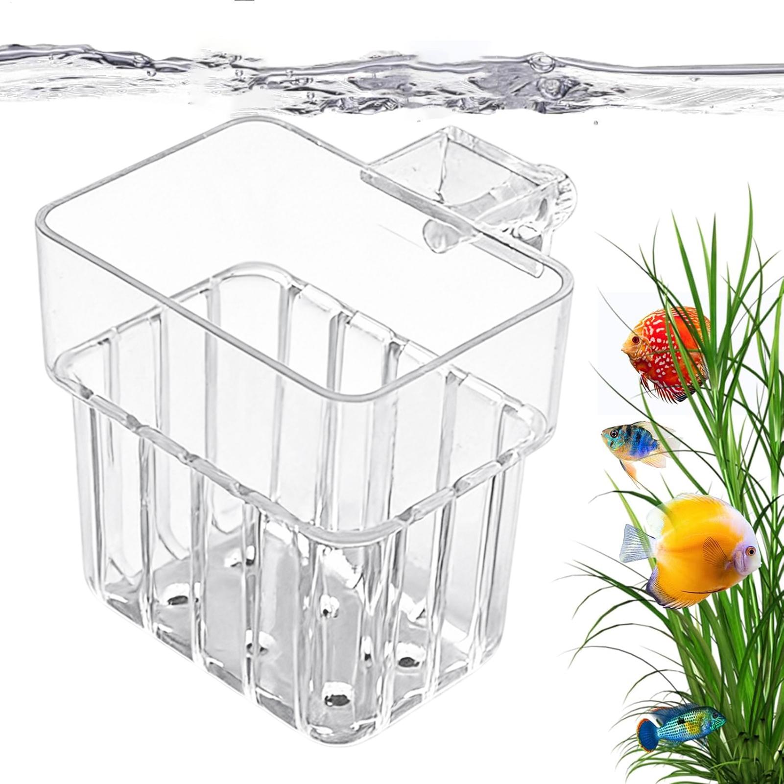 Aquarium Fish Only - Transparent Hangable Aquarium Plant Holder Pot