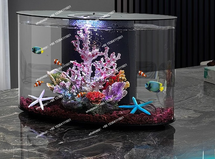 Aquarium Xxl - Fish tank living room water-free self-circulation