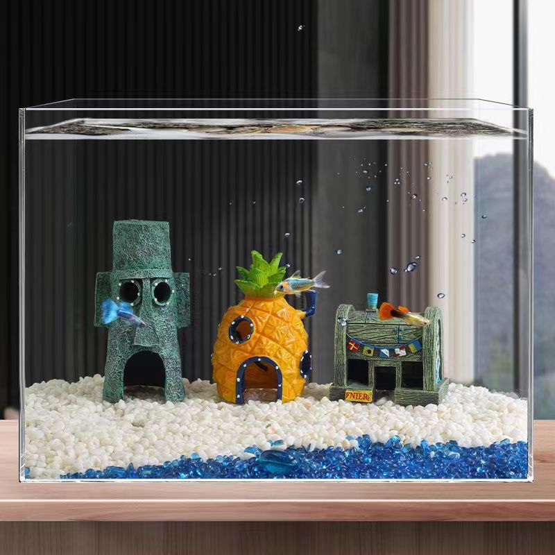 Aquarium Fish Hiding Places - Pineapple House Aquarium Decoration Fish Tank