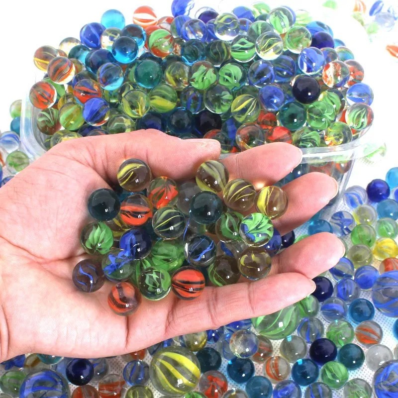 50Pcs 14mm Colorful Glass Marb - Aquarium Fish Farm ulasan dan harga