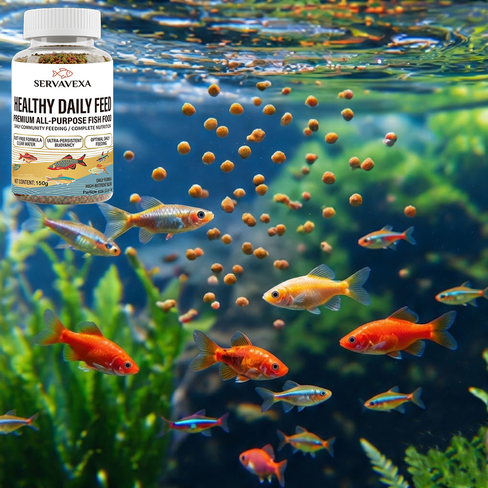 Premium Aquarium Fish Food 150 - Tetra Fish In Aquarium ulasan dan harga