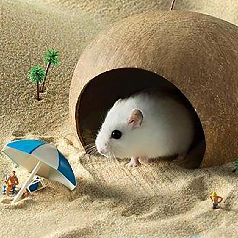 Coconut Hut Decor for Aquarium - Aquarium Fish Hiding Places ulasan dan harga