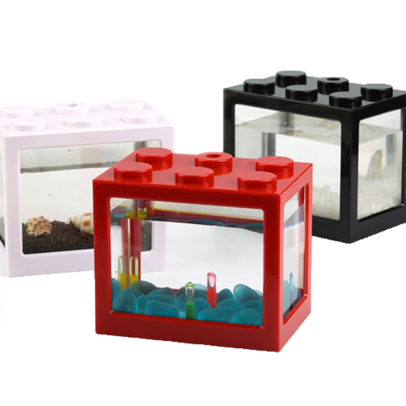 7 Color Mini Aquarium Betta Fi - Fish Toy In Aquarium ulasan dan harga