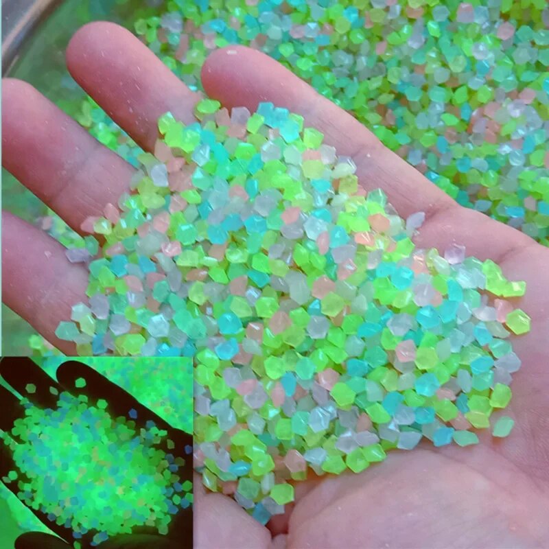 1000pcs 3-5mm Luminous Sand Gl - Aquarium Fish Farm ulasan dan harga