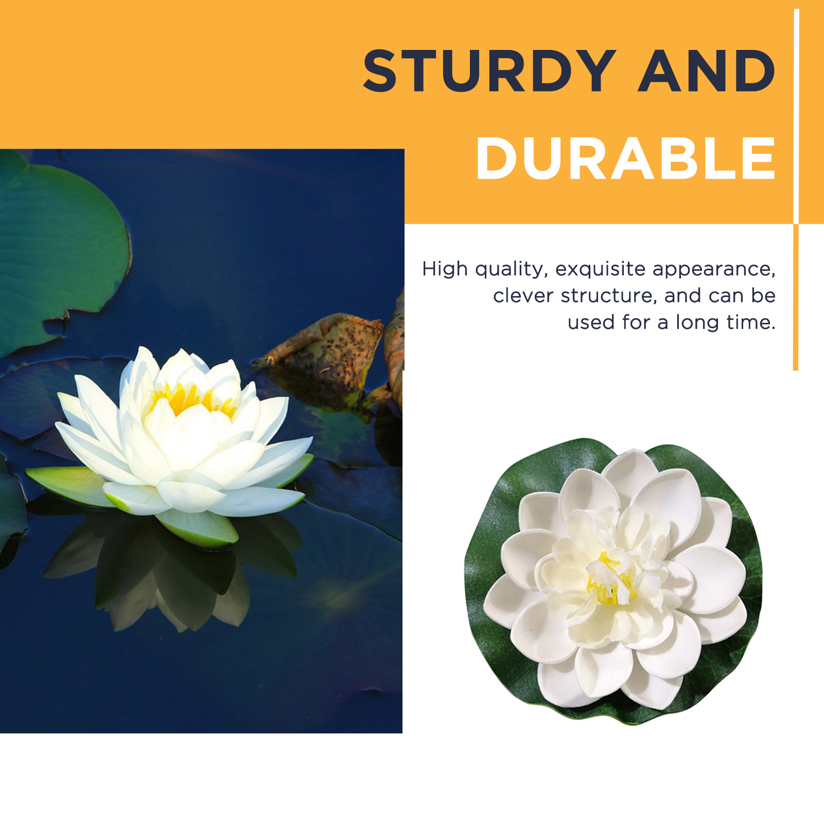 5pcs/set 10cm Artificial Lotus - Aquarium Fish Only ulasan dan harga