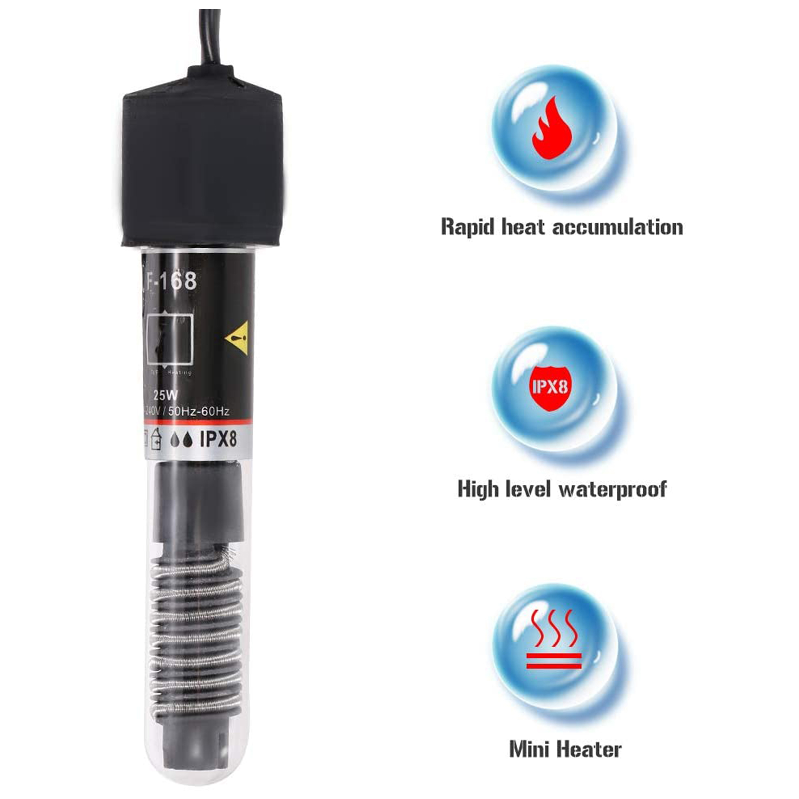 Mini Aquarium Heater Submersib - Aquarium Heater Submersible ulasan dan harga