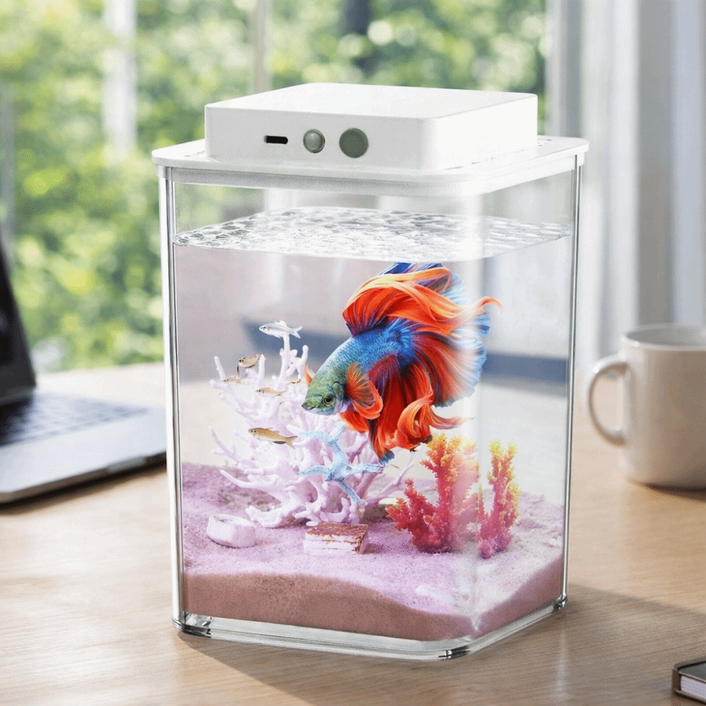 Transparent Betta Fish Tank In - Fish Toy In Aquarium ulasan dan harga