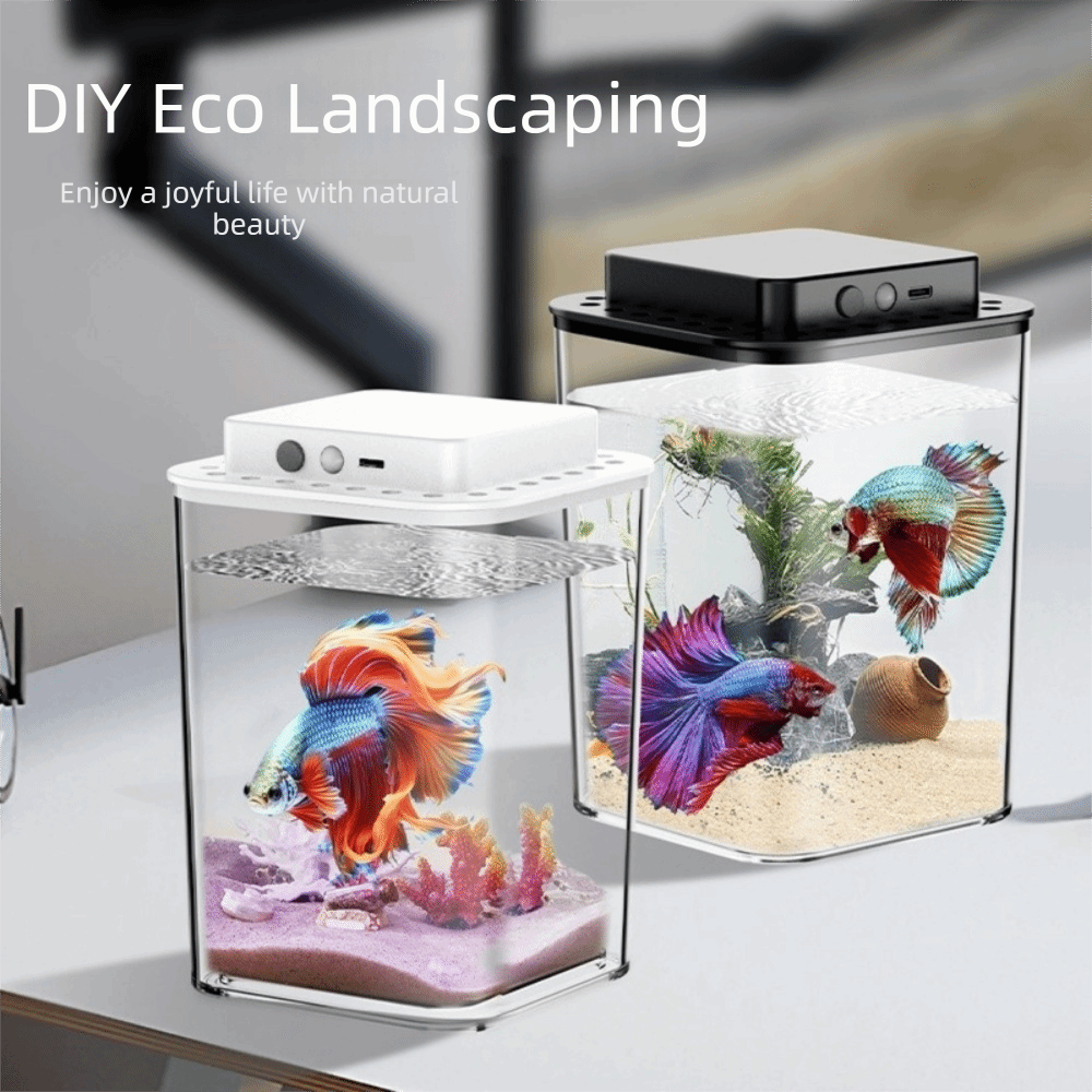 Transparent Betta Fish Tank In - Fish Toy In Aquarium ulasan dan harga