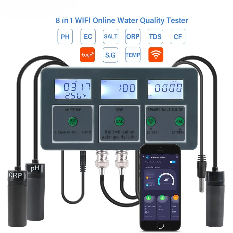 WiFi Digital PH ORP TDS EC Sal - Aquarium Fish In Online ulasan dan harga
