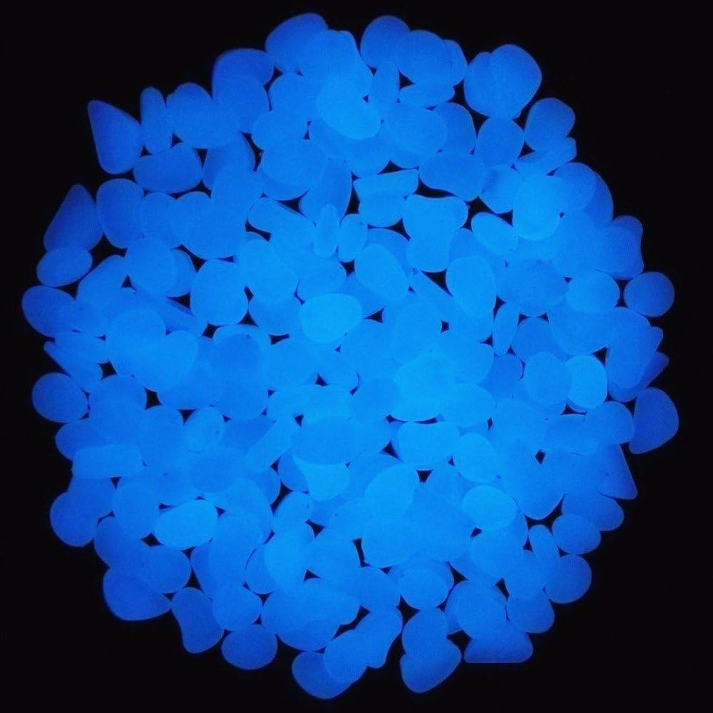 Fish Tank Rocks Glow Blue Pebb - Aquarium Fish Farm ulasan dan harga