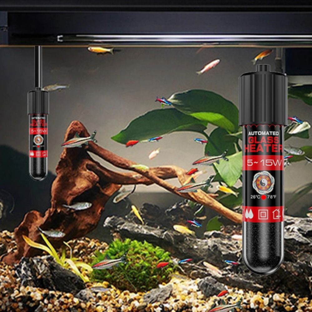 5/10/15W Submersible Heater Ro - Aquarium Heater Submersible ulasan dan harga