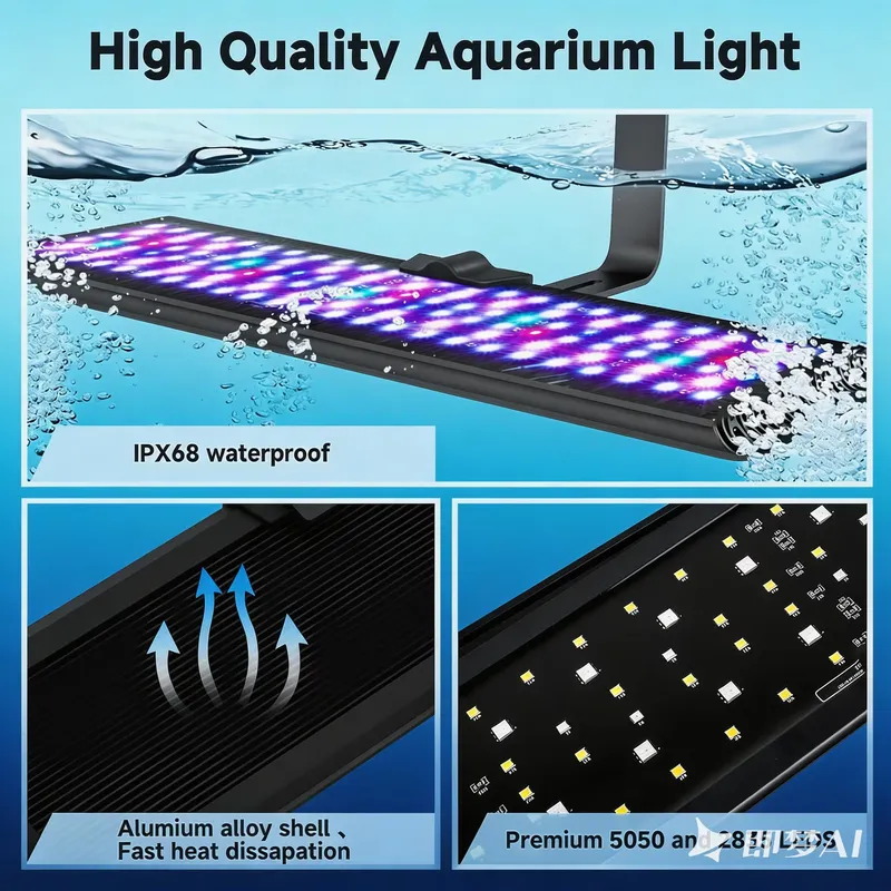 DIY Full Spectrum Adjustable T - Aquarium Fish Rate ulasan dan harga