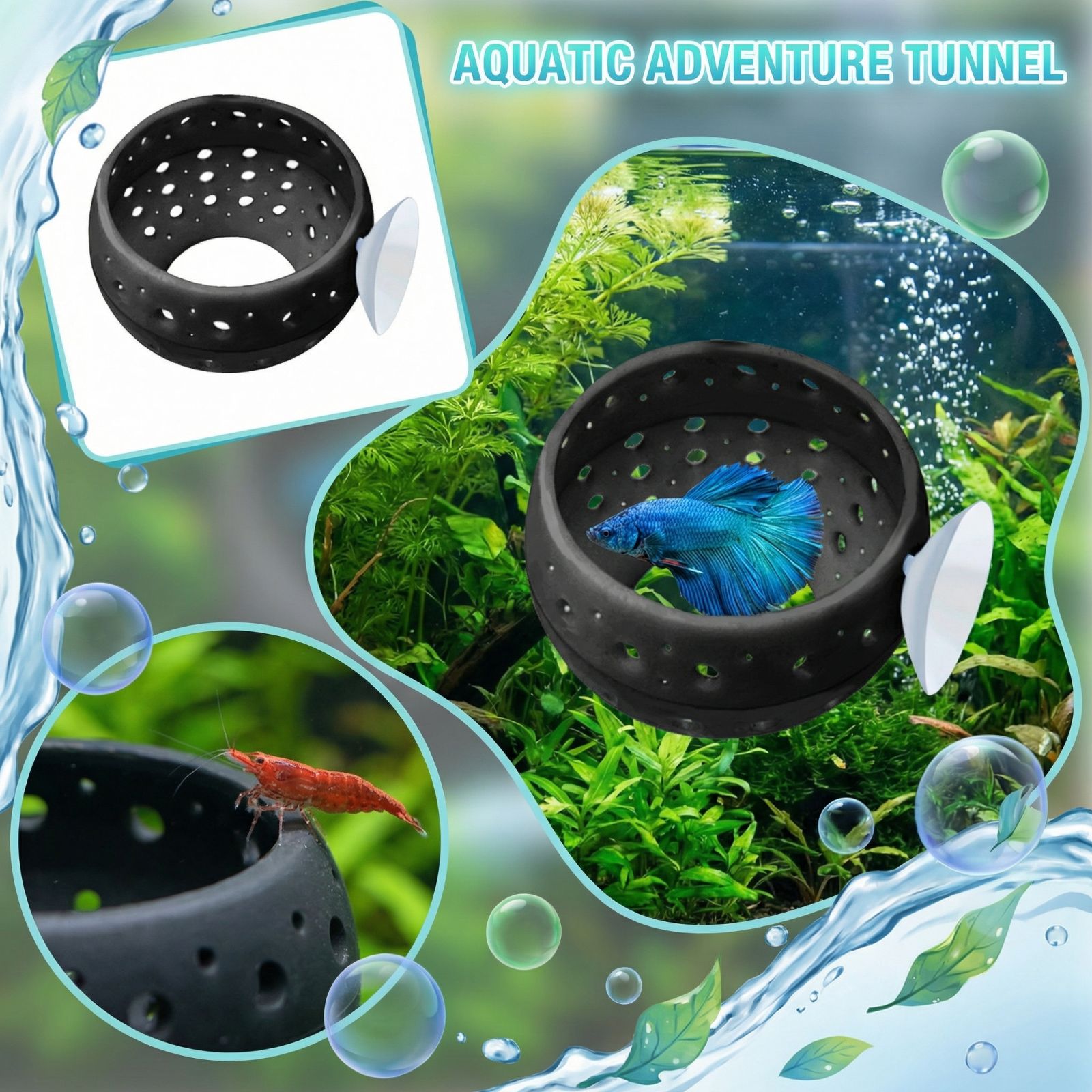 Betta Bulb Hide Tunnel Aquariu - Aquarium Fish Hiding Places ulasan dan harga
