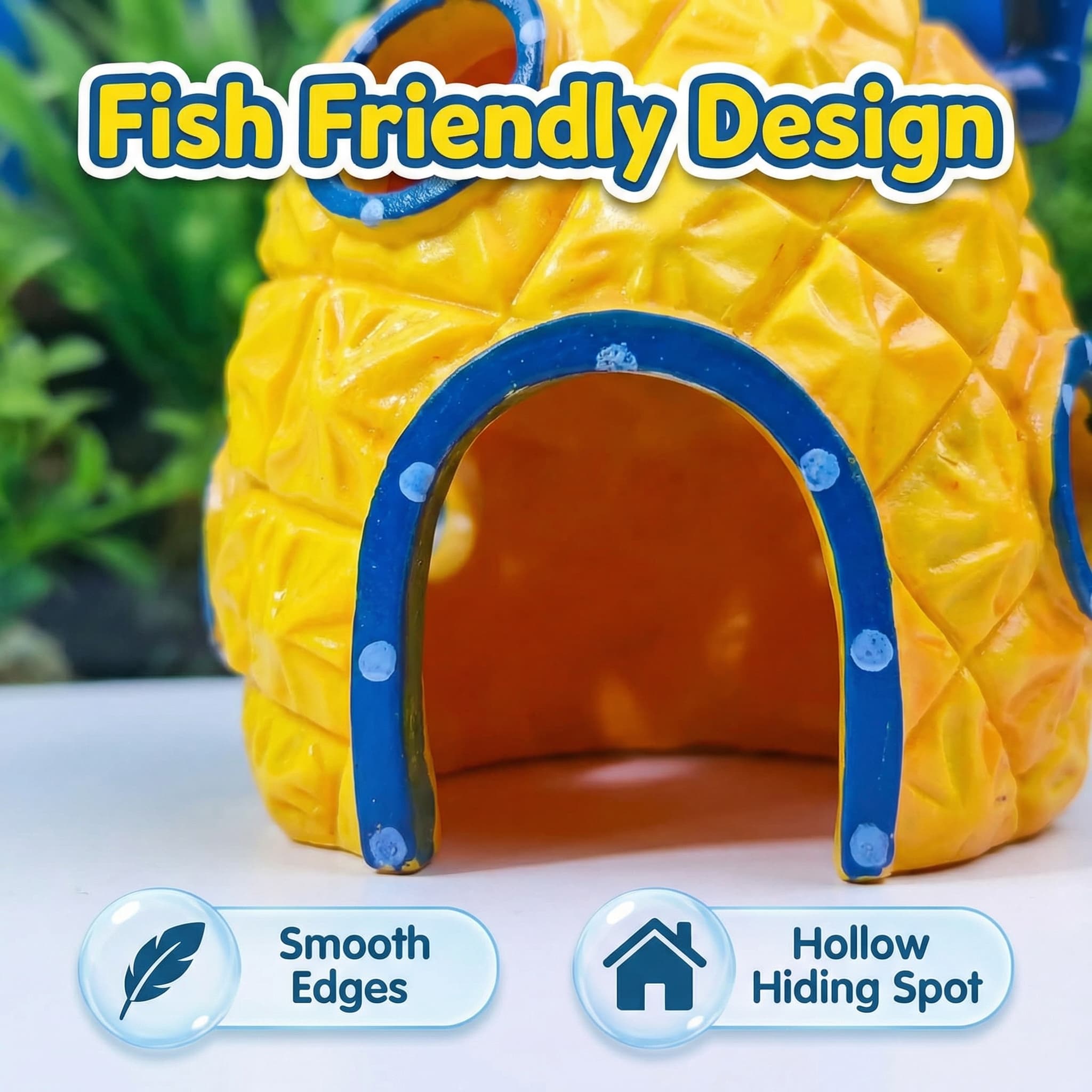 Pineapple House Aquarium Decor - Aquarium Fish Hiding Places ulasan dan harga