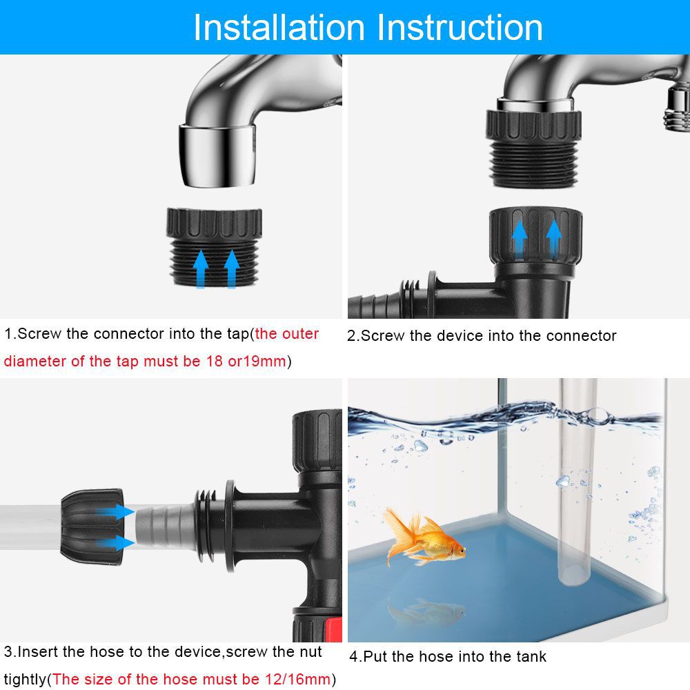 Aquarium Water Changer Fish Ta - Cleaner Fish Aquarium ulasan dan harga