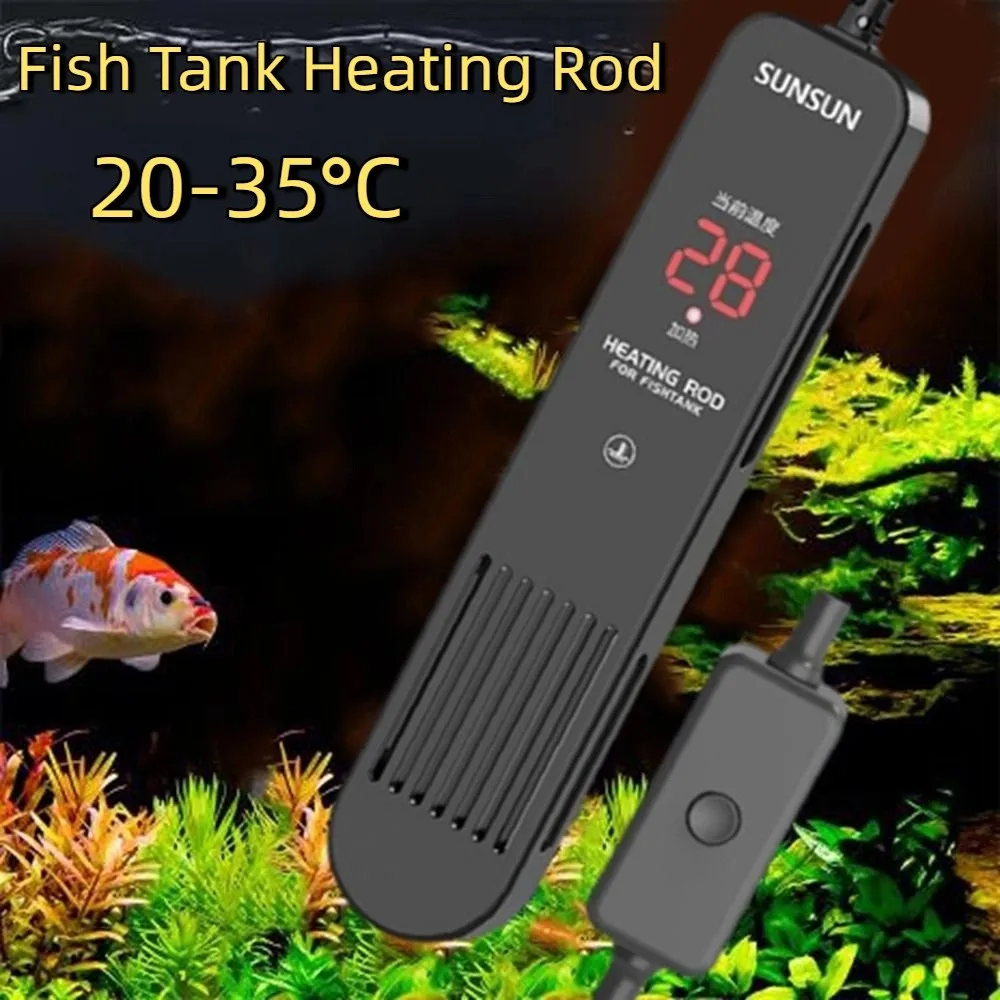 LCD Display 20-35°C Digital Fi - Aquarium Heater Submersible ulasan dan harga