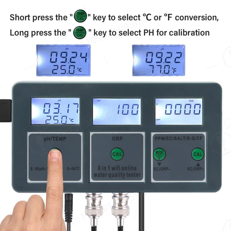 WiFi Digital PH ORP TDS EC Sal - Aquarium Fish In Online ulasan dan harga